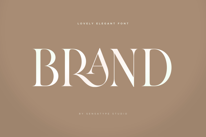 Brand - Lovely Elegant Font
