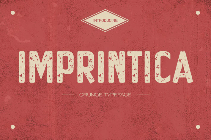 Imprintica - Distressed Vintage Font