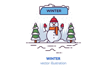 Winter vector illustration