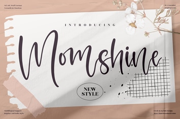 Momshine Handwritten Font