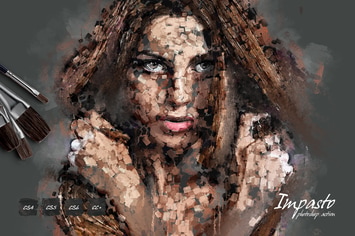 Impasto Photoshop Action