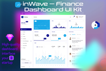 15_Overview. inWave — Finance dashboard UI Kit