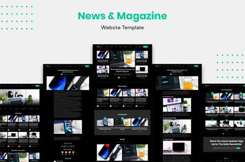News and Magazine Website Template