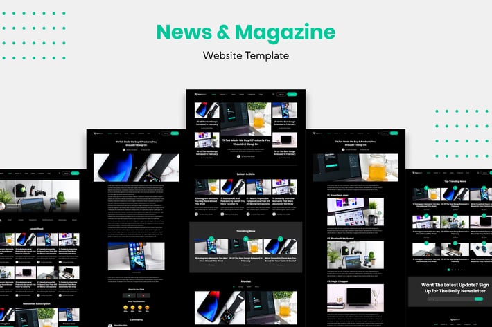 News and Magazine Website Template