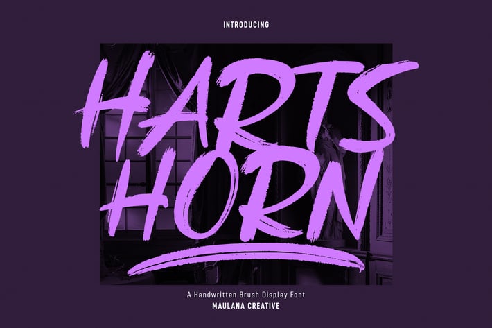 Hartshorn Brush Font