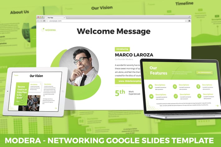 Modera - Networking Google Slides Template