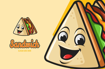 Sandwich - Mascot Logo