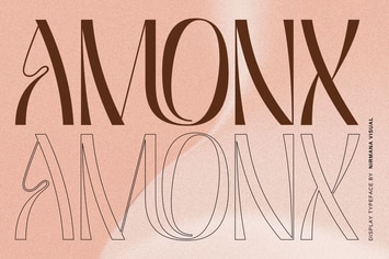 Amonx - Display Logo font