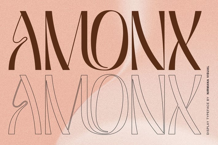 Amonx - Display Logo font