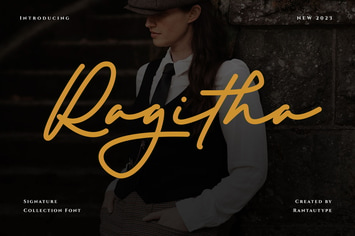 Ragitha A Business Signature Font
