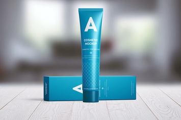 Cosmetic Tube Mock-up - Long