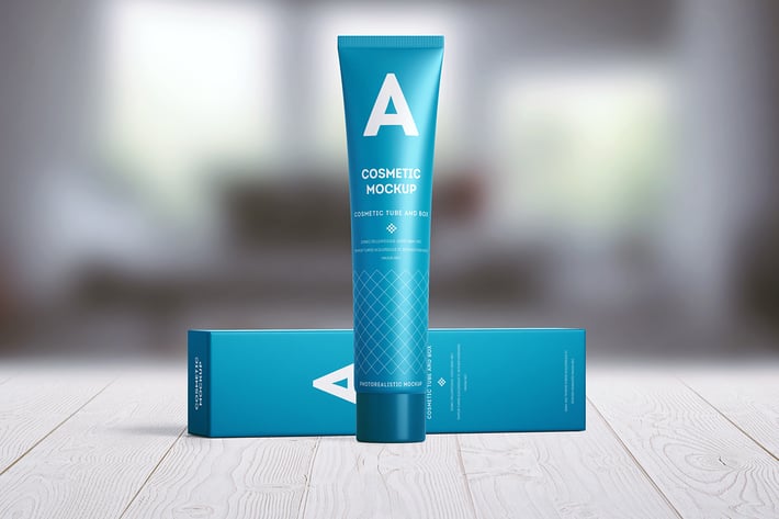 Cosmetic Tube Mock-up - Long