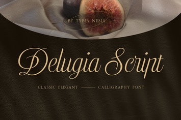 Delugia - Classic Elegant Calligraphy Script Font