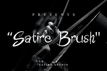 Satire Brush - Handwrite Font