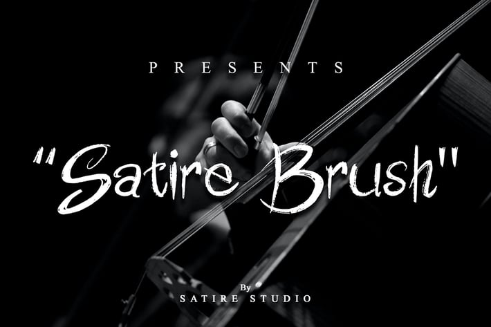 Satire Brush - Handwrite Font