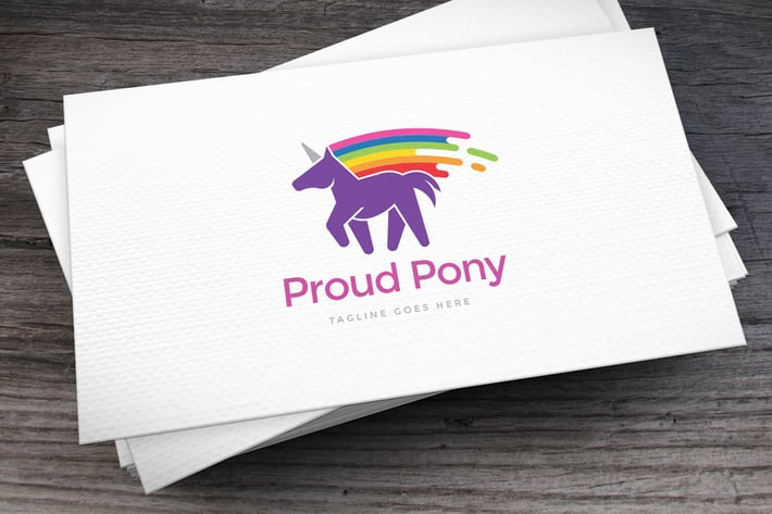 Proud Pony Logo Template