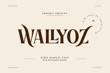 Wallyoz - Serif Display Font