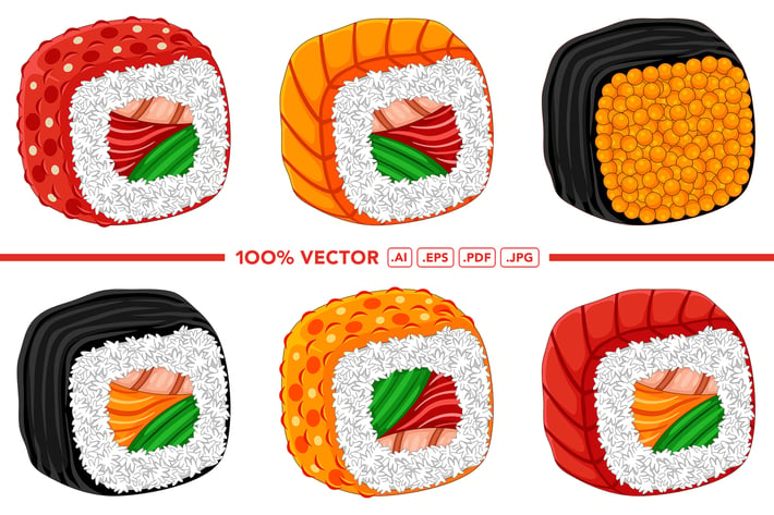 Sushi Vector Pack #01