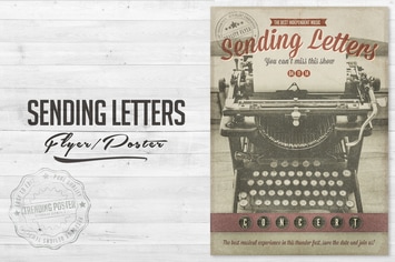 Writing Letters Poster Flyer