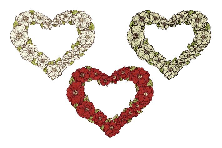 Vector Floral Frames