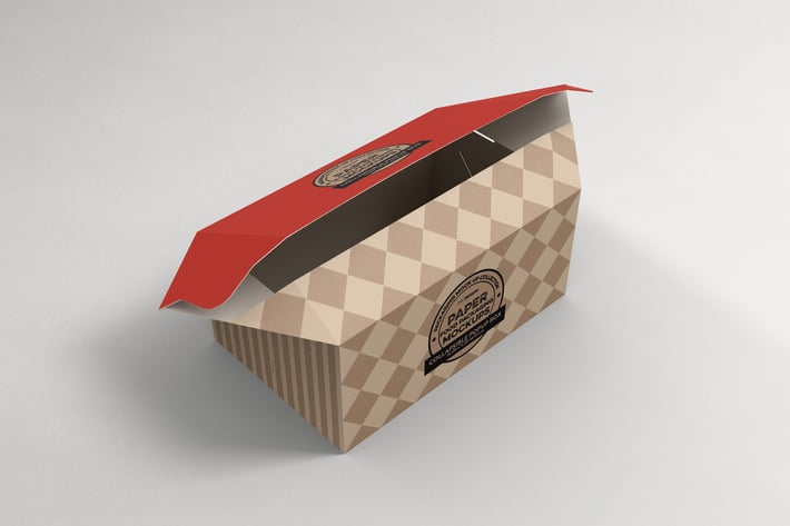Square Pillow Box Packaging Mockup