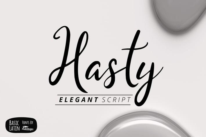 Hasty Elegant Font