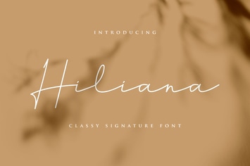 Hiliana Signature Font