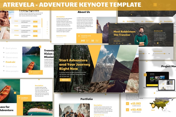 Atravela - Adventure Keynote Template