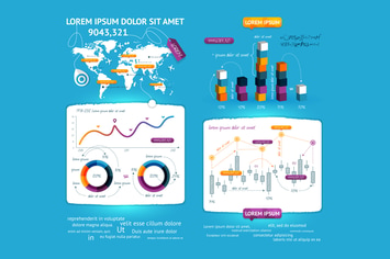 infographics element with Vector GUI Template