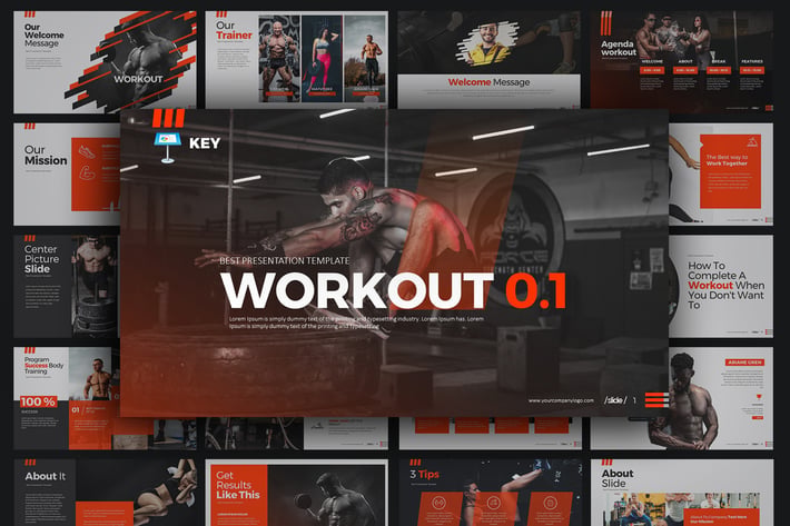 WORKOUT 0.1 Keynote Templates