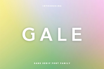 Gale - Feminine Geometric Sans Serif