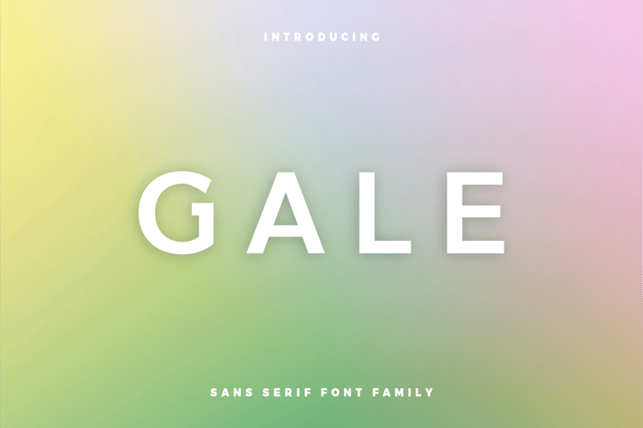 Gale - Feminine Geometric Sans Serif