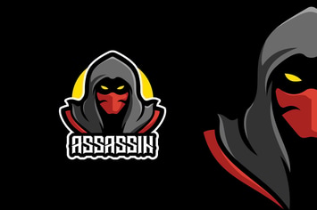 Ninja Assassin Warrior Mascot Character Logo