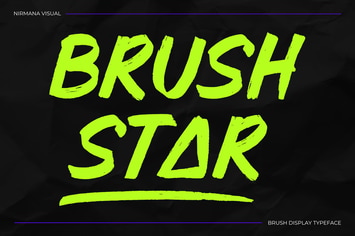 Brush Star - Logo Font