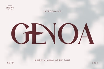Genoa - A New Minimal Serif Font