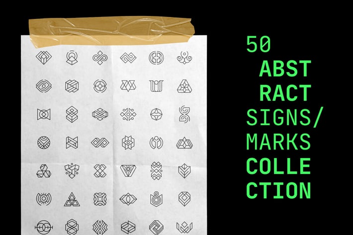 50 Abstract Logos / Signs / Marks Collection