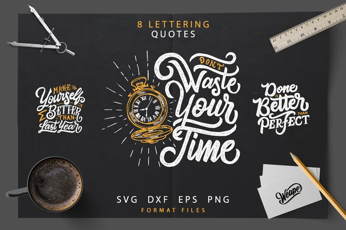Lettering Motivational Quotes  SVG Bundle