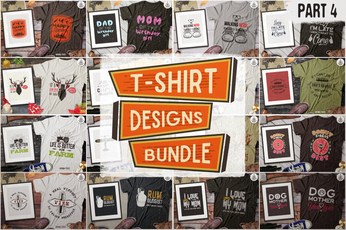 T-Shirt Designs Retro Collection. Part 4