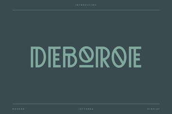 Deboroe - Modern Artdeco Font