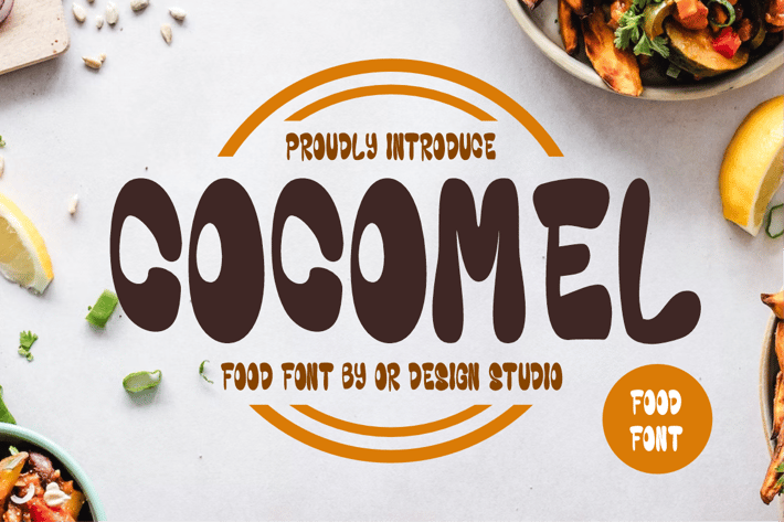 Cocomel - Food Fonts