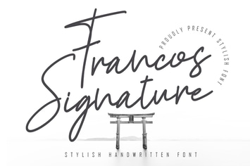 Francos Signature - Stylish Monoline Font