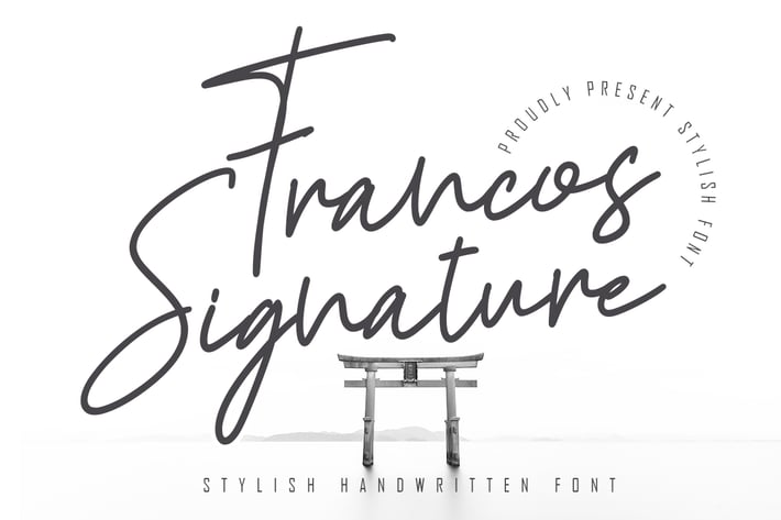 Francos Signature - Stylish Monoline Font