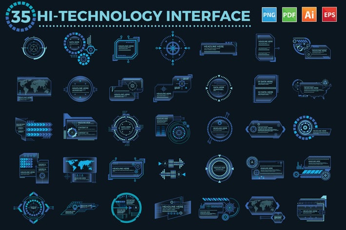 35 Hi-Technology Interface design