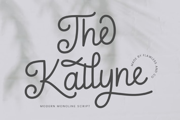 The Kallyne Monoline Script Font