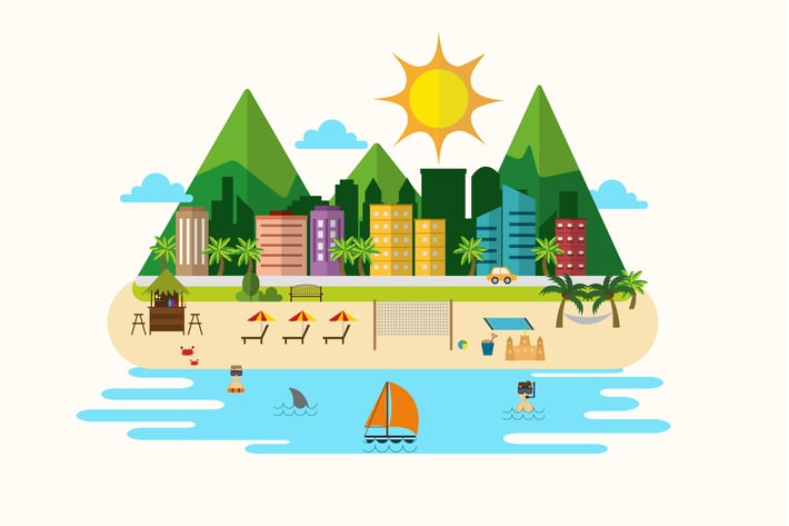 Summer Beach Vector