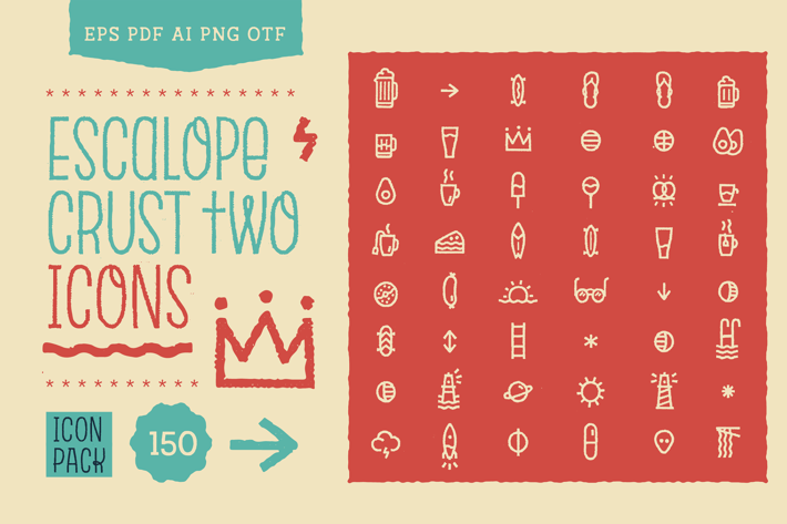 Escalope Crust Two Icons