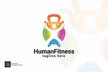 Human Fitness - Logo Template