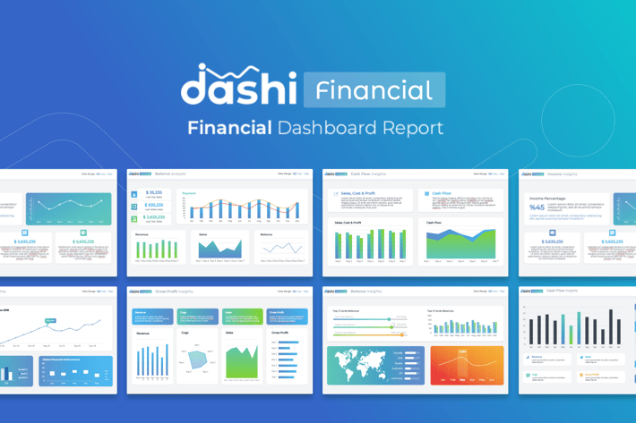 dashi - Financial Dashboard powerpoint template