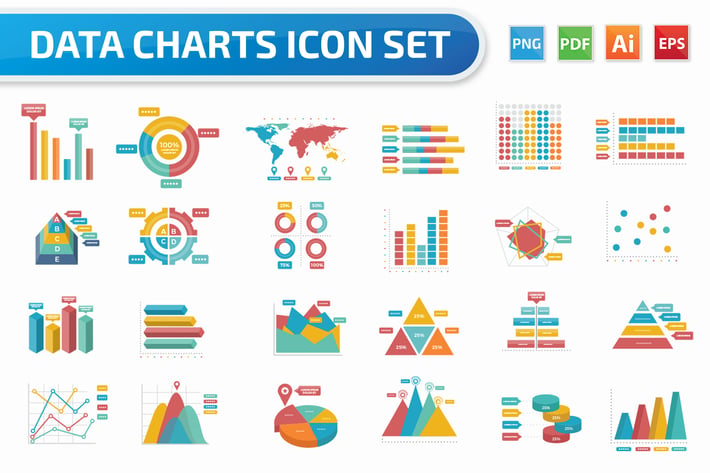 Business Charts Icon Set