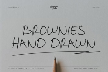 Brownies Handdrawn Natural Script